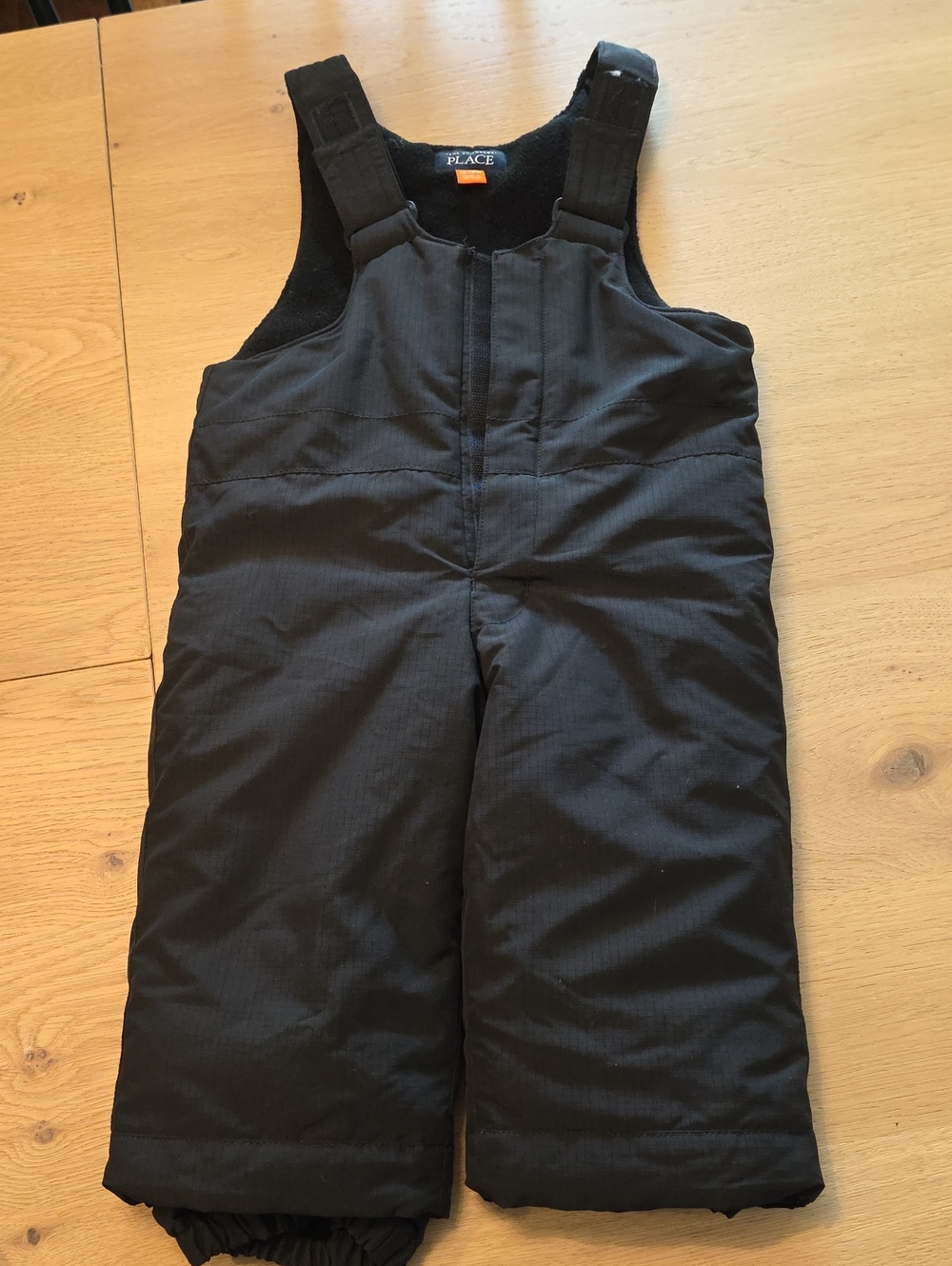The Children's Place Black Insulated Snow Bibs for 12-18 Month Old